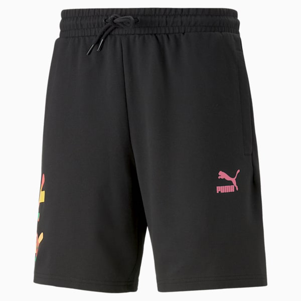 Puma Worldwide Regular Fit Unisex 8" Shorts, PUMA Black, extralarge-IND